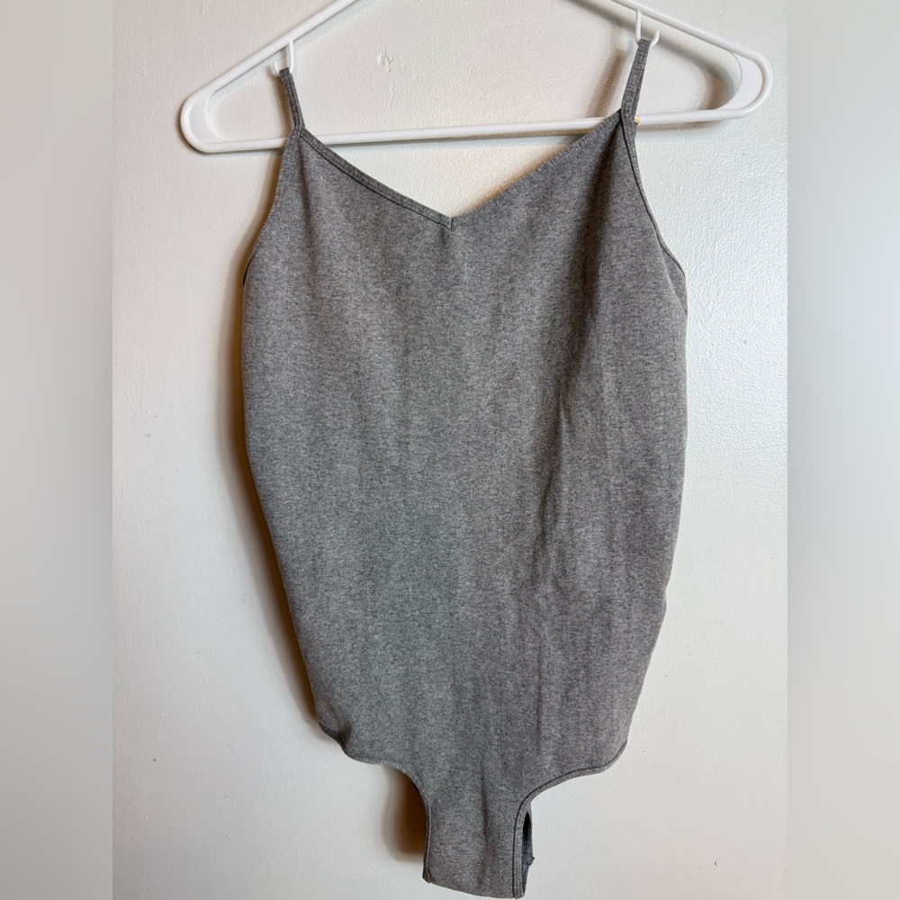 Intimately Free People Gray Bodysuit M/L Medium Large USA Casual Spring Summer